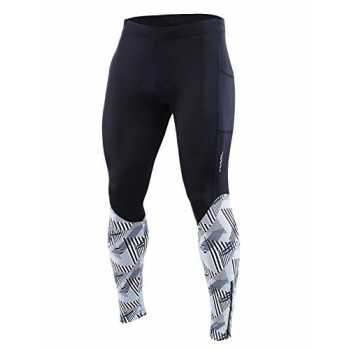 BALEAF Pantaloni da ciclismo da uomo 4D Imbottiti Collant MTB Equitazione Leggings Zip Tasche UPF50+ 