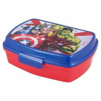 Captain America Avengers ILS I LOVE SHOPPING Contenitore Termico Porta merenda Scatola Sandwich Box per Bambini 