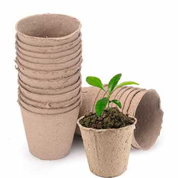 Small Square vassoi vasi in fibra biodegradabili per piantine confezione da 5-60 celle 